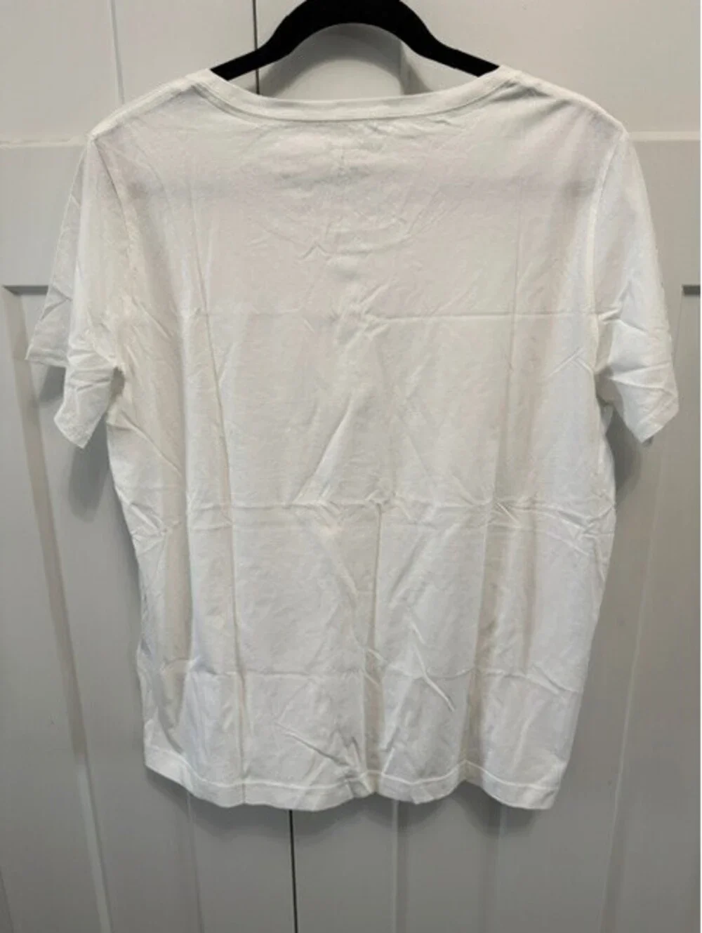 NWOT Cute Kate Spade Cheers T-shirt light weight metallic & white size XL